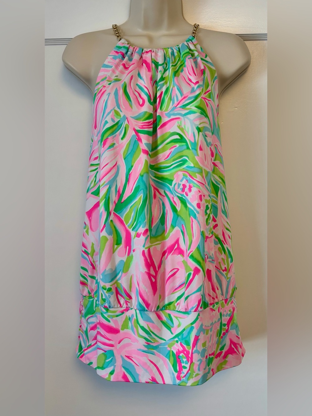 🌴 Lilly Pulitzer Bowen Halter Top — “One In A Melon”